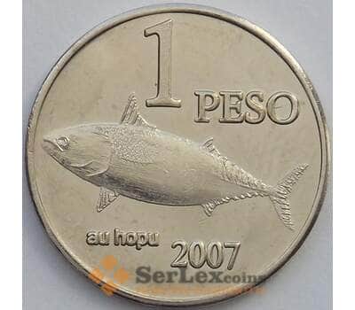 Остров Пасхи 1 песо 2007 UNC (J05.19) арт. 16998