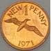 Монета Гернси 1 пенни 1971 КМ21 Proof (n17.19) арт. 20019