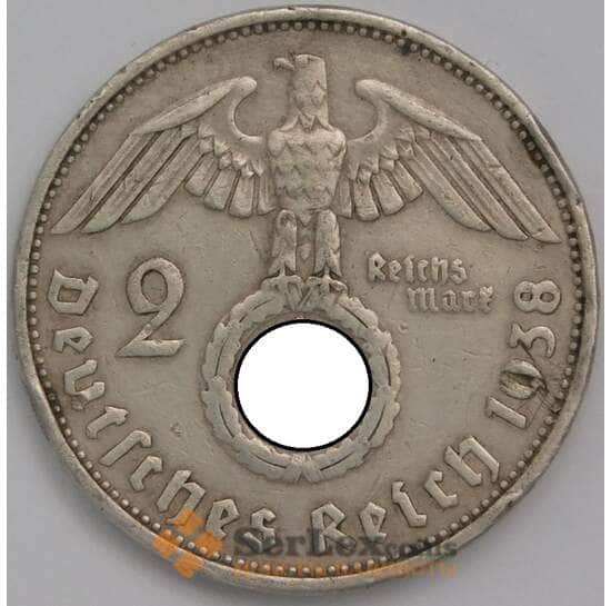 Германия 2 марки 1938 A КМ487 VF арт. 39782