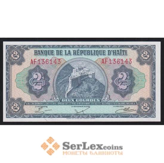 Гаити 2 гурда 1979 (1985) Р240 UNC арт. 53599