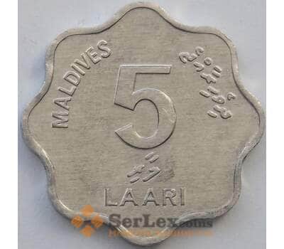 Монета Мальдивы 5 лаари 1984 КМ69 UNC (J05.19) арт. 16993