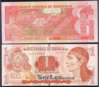 Банкнота Гондурас 1 лемпира 2016 Р96 UNC арт. 37199