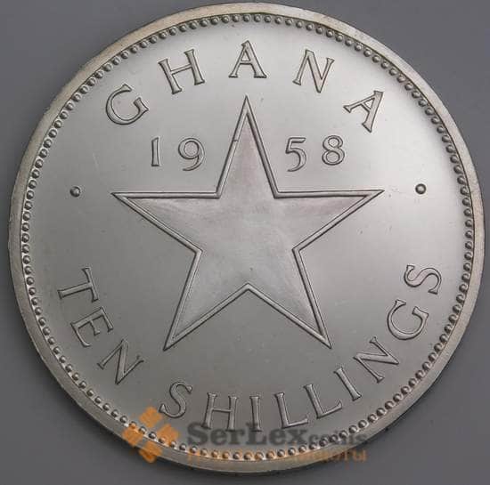 Гана монета 10 шиллингов 1958 КМ7 Proof арт. 45855