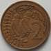Монета Новая Зеландия 2 цента 1967 КМ32 VF (J05.19) арт. 17254