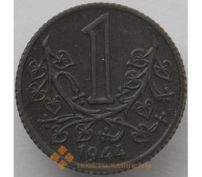 Монета Богемия и Моравия 1 крона 1944 КМ4 XF арт. 17990
