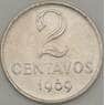 Бразилия 2 сентаво 1969 КМ576.2 UNC (J05.19) арт. 18245