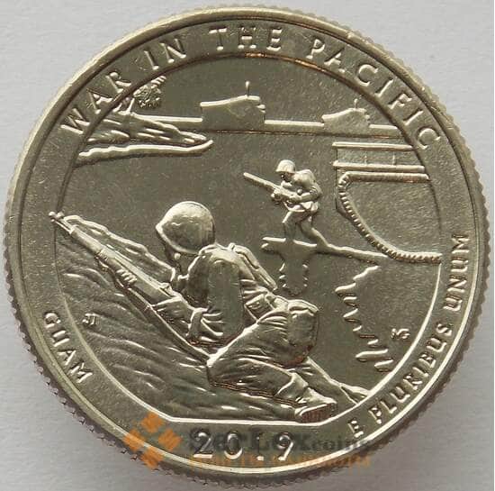 США 25 центов 2019 UNC 48 парк Война в Тихом океане UNC S арт. 15540