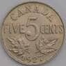 Канада 5 центов 1927 КМ29 AU арт. 38812