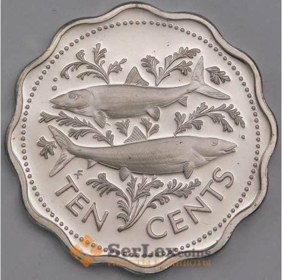 Багамские острова монета 10 центов 1974 КМ61 Proof арт. 7240