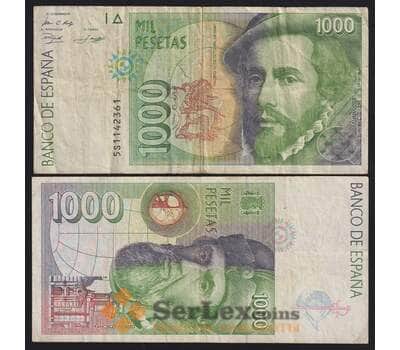 Испания банкнота 1000 песет 1992 Р163 F арт. 41828