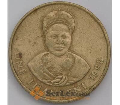 Монета Свазиленд 1 лилангени 1998 КМ45 VF арт. 38972