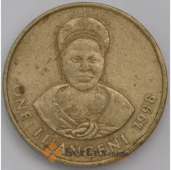 Свазиленд 1 лилангени 1998 КМ45 VF арт. 38972