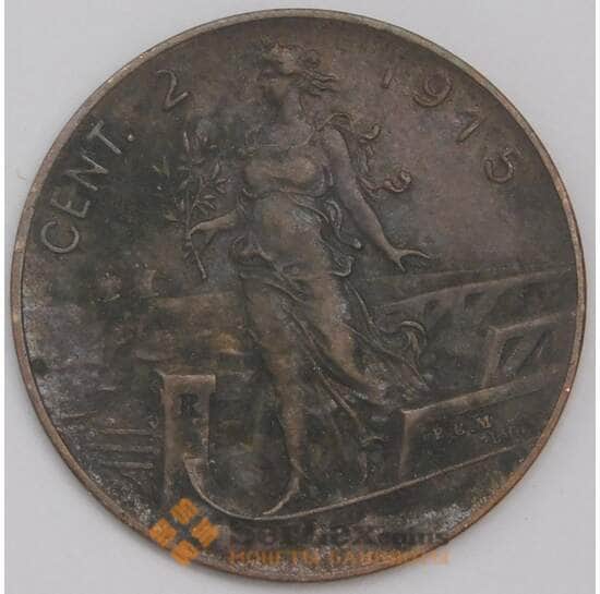 Италия 2 чентезимо 1915 КМ41 VF арт. 41762