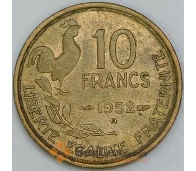 Франция 10 франков 1952 B КМ915.2 AU-aUNC арт. 56926