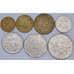 Франция набор монет 5 10 20 сантим 1/2 1 2 5 франков (7 шт) XF-AU арт. 57317