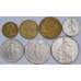 Франция набор монет 5 10 20 сантим 1/2 1 2 5 франков (7 шт) XF-AU арт. 57317