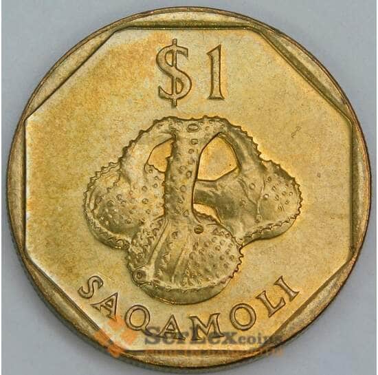 Фиджи 1 доллар 1998 КМ73 UNC арт. 55353
