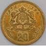 Марокко монета 20 сантимов 1974 Y61 aUNC арт. 44883