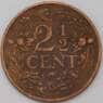 Нидерландские Антиллы 2 1/2 цента 1959 КМ5 VF арт. 23697