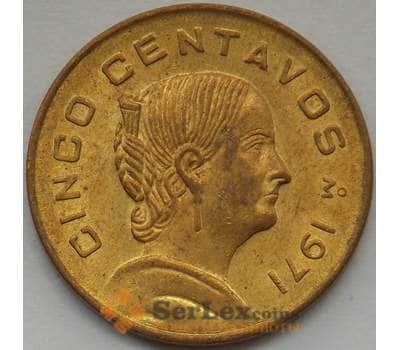 Монета Мексика 5 сентаво 1971 КМ427 UNC (J05.19) арт. 15708