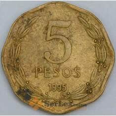 Чили 5 песо 1995 КМ232 VF арт. 57466 Чили 5 песо 1995 КМ232 VF арт. 57466