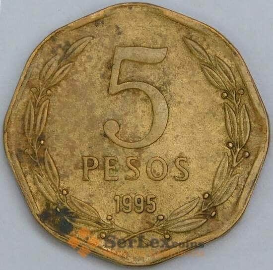 Чили 5 песо 1995 КМ232 VF арт. 57466