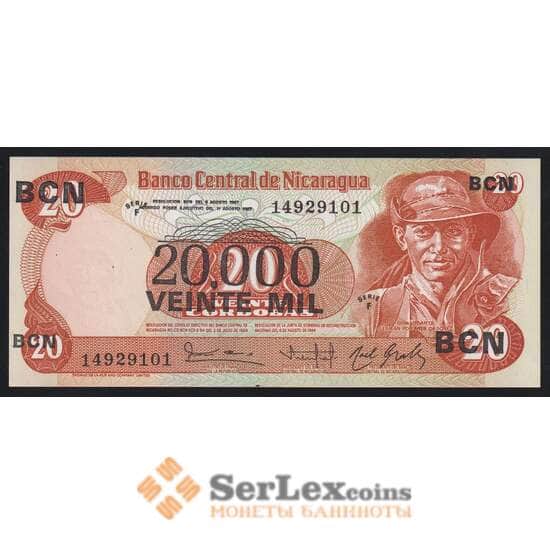 Никарагуа 20000 на 20 кордоба 1987 Р147 UNC арт. 52360