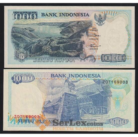 Индонезия 1000 рупий 1992 (1993) Р129b UNC  арт. 53659