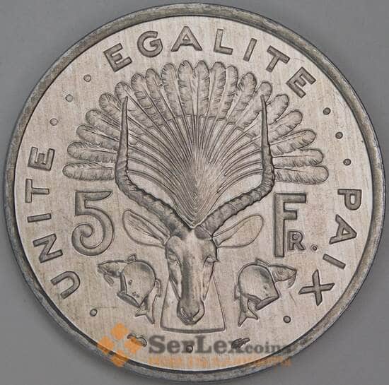 Джибути 5 франков 1986 КМ22 UNC арт. 54808