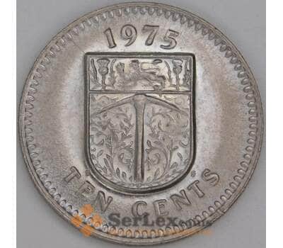 Родезия монета 10 центов 1975 КМ14 UNC арт. 45759