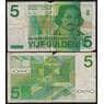 Нидерланды банкнота 5 гульденов 1973 Р95 F арт. 47115