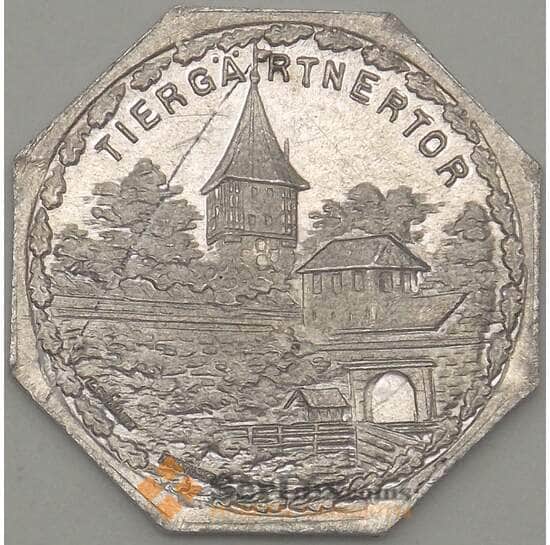 Германия Нюрнберг 20 пфеннигов 1921 Proof TIERGARTNERTOR (j05.19) арт. 19955