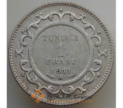 Монета Тунис 1 франк 1911 КМ238 XF арт. 14136