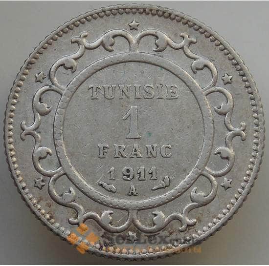 Тунис 1 франк 1911 КМ238 XF арт. 14136