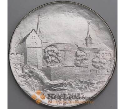 Норвегия монета 200 крон 1980 КМ425 aUNC недочеты гурта арт. 47168