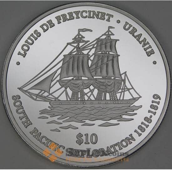 Ниуэ 10 долларов 2001 КМ2819 Proof Корабль Урания арт. 54100