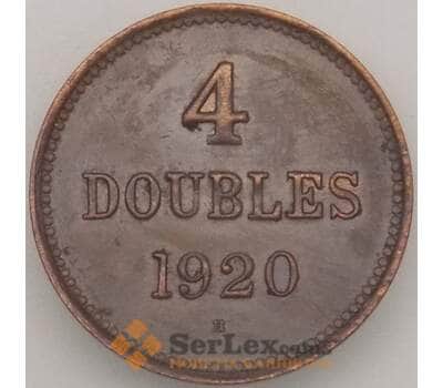 Монета Гернси 4 дубля 1920 КМ13 XF (n17.19) арт. 21123