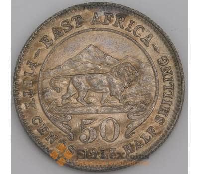 Британская Восточная Африка монета 50 центов 1937 КМ27 aUNC арт. 45748