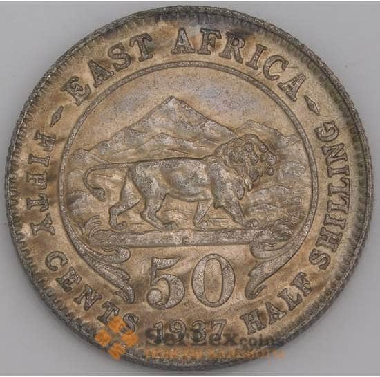 Британская Восточная Африка монета 50 центов 1937 КМ27 aUNC арт. 45748