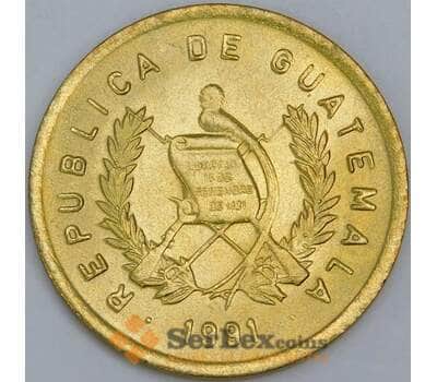 Гватемала 1 сентаво 1991 КМ275 UNC арт. 57568