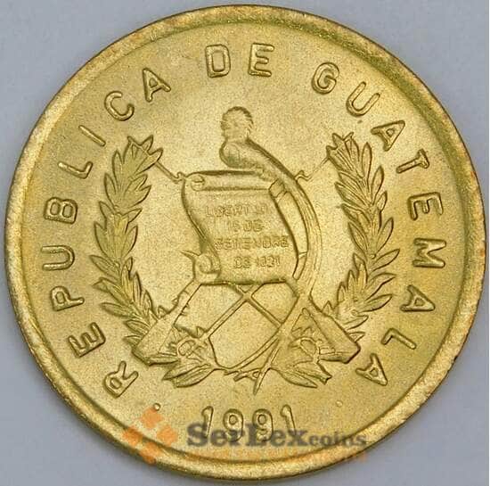 Гватемала 1 сентаво 1991 КМ275 UNC арт. 57568 Гватемала 1 сентаво 1991 КМ275 UNC арт. 57568