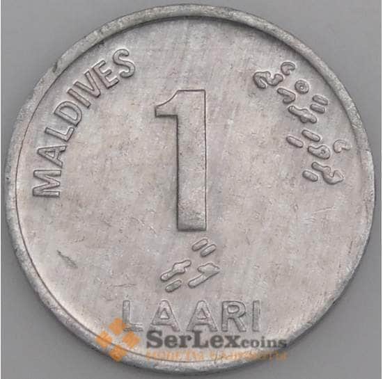 Мальдивы монета 1 лаари 1984-2012 КМ68 aUNC  арт. 46016