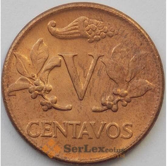 Колумбия 5 сентаво 1960 КМ206 UNC (J05.19) арт. 16978