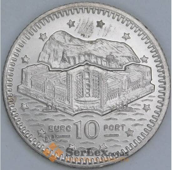 Гибралтар 10 пенсов 2000 КМ776 UNC  арт. 56423