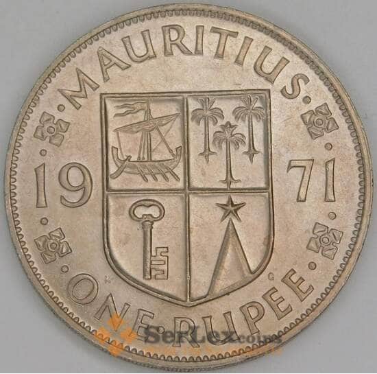 Маврикий 1 рупия 1971 КМ35 AU арт. 56396