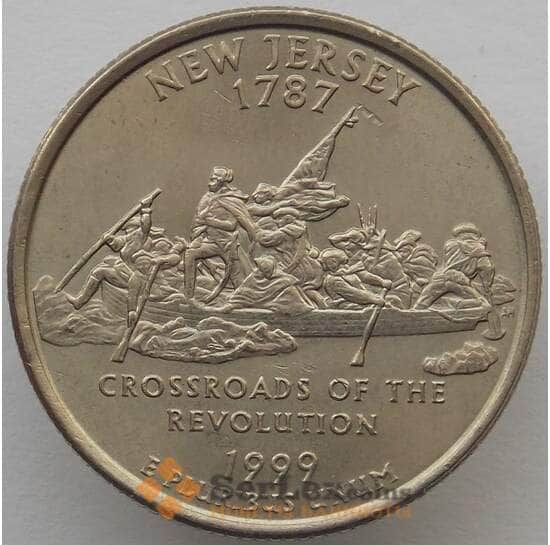США 25 центов 1999 P КМ295 Нью-Джерси  арт. 18011