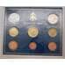 Монета Ватикан Официальный Набор 1 цент - без 2 евро  (7 шт) 2002 в буклете арт. 28089