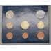 Монета Ватикан Официальный Набор 1 цент - без 2 евро  (7 шт) 2002 в буклете арт. 28089