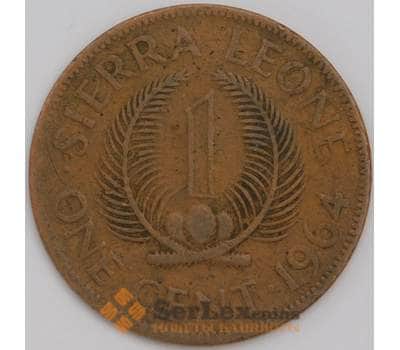 Монета Сьерра-Леоне 1 цент 1964 КМ17 F арт. 38835