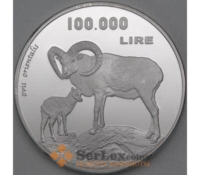 Таволара 100000 лир 2017 UNUSUAL Prooflike Муфлон арт. 26423